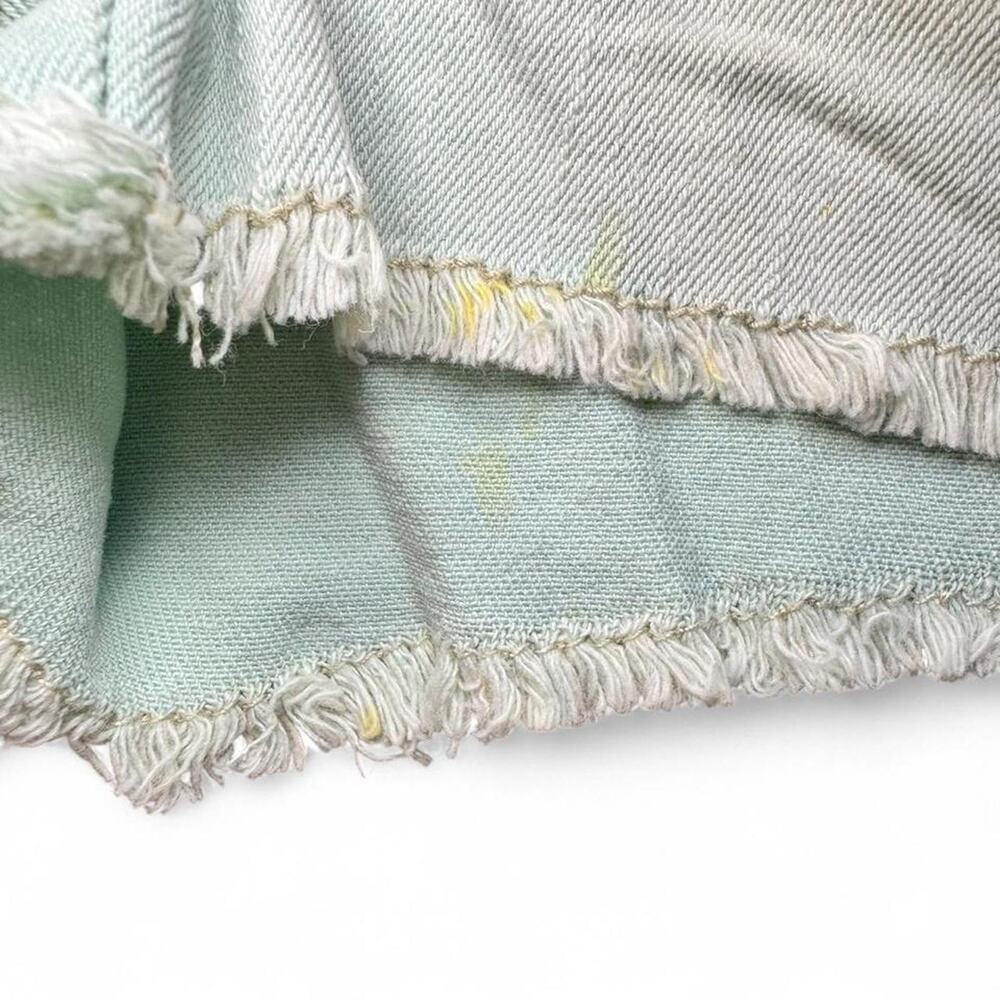 NWT Mossimo Supply Co. VTG 2010s Mint Green Lace Low-Rise Denim Shorts — Size 1 - Picture 6 of 6